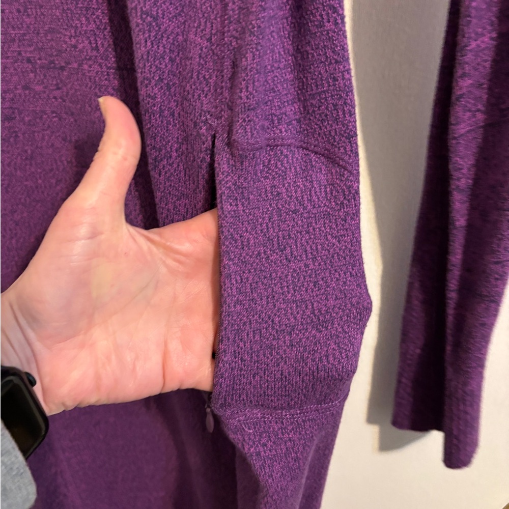 EUC Athleta Sochi Cowl Neck Sweater Vest | Purple (raspberry) | Size Medium - Picture 4 of 14